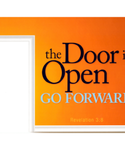 Frameable "Open Door" Poster(The Door is Open Go Forward)